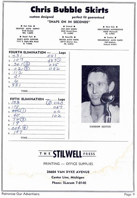 Motor City Speedway - Motor City Speedway Program 1956 From Dan Baumgarten (newer photo)